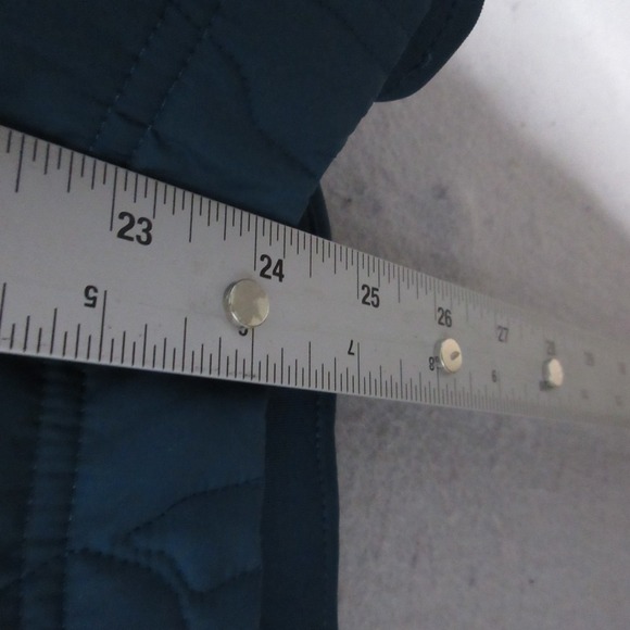 Adidas Stella McCartney Vest Medium Teal Run Gilet Shell Hood Travel Pockets‎ - Picture 8 of 11